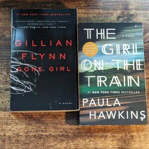 2pk Book Set - GONE GIRL, GIRL ON THE TRAIN Paperback Thrillers